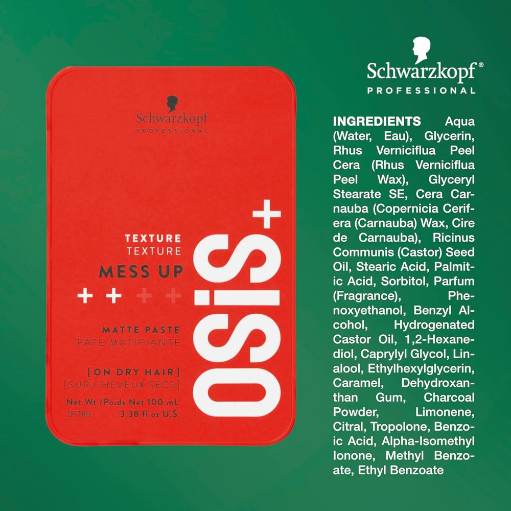 Applying OSiS+ Mess Up on dry hair to create moldable, messy looks