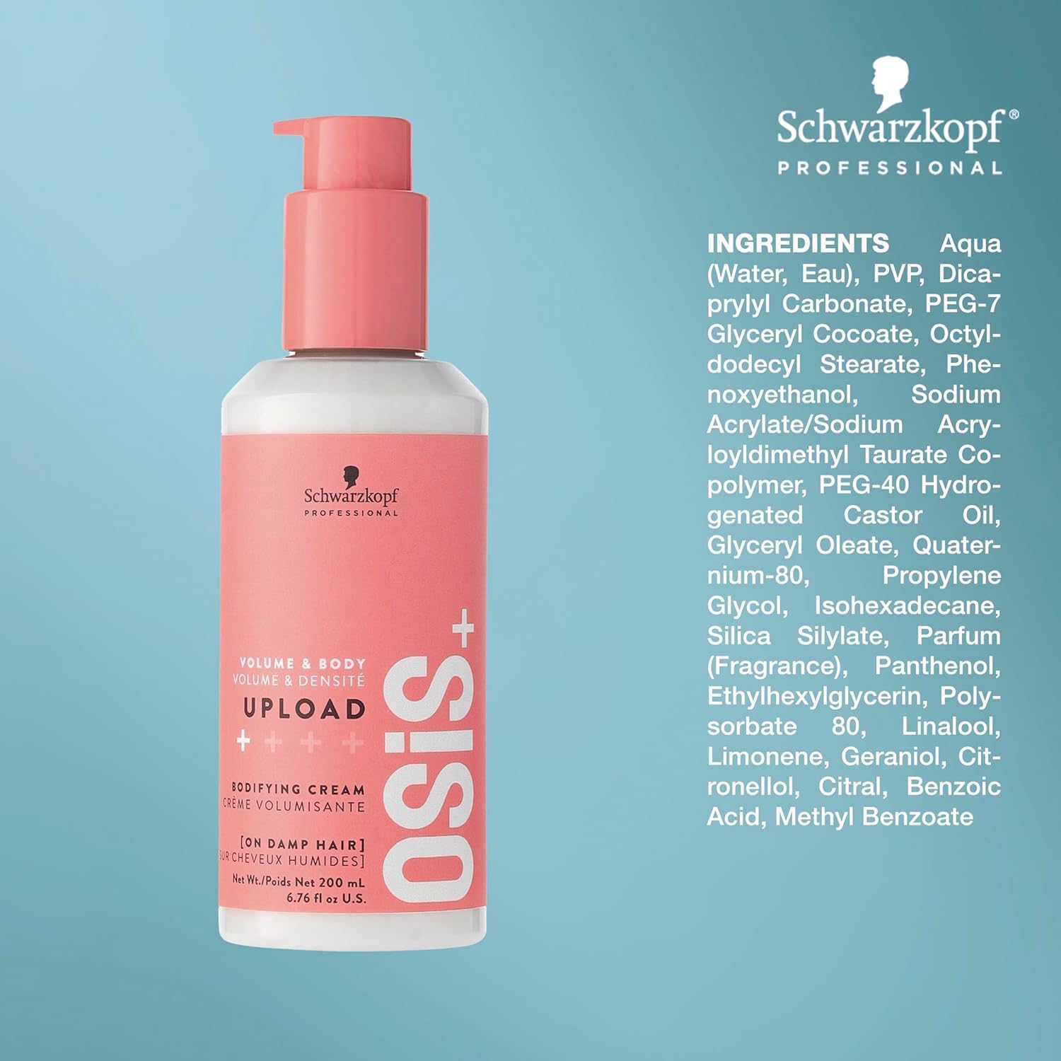OSiS+ Upload Volume Cream on hair in motion shows natural volume.