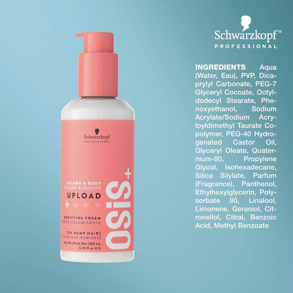 OSiS+ Upload Volume Cream on hair in motion shows natural volume.