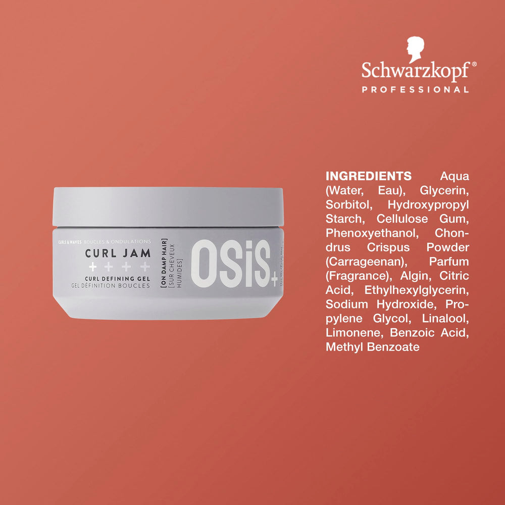 OSiS+ Curl Jam protects against humidity for frizz-free curls.