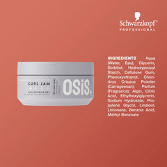 OSiS+ Curl Jam protects against humidity for frizz-free curls.