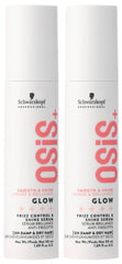OSiS+ Glow anti-frizz serum bottle front view for smooth styling and shine