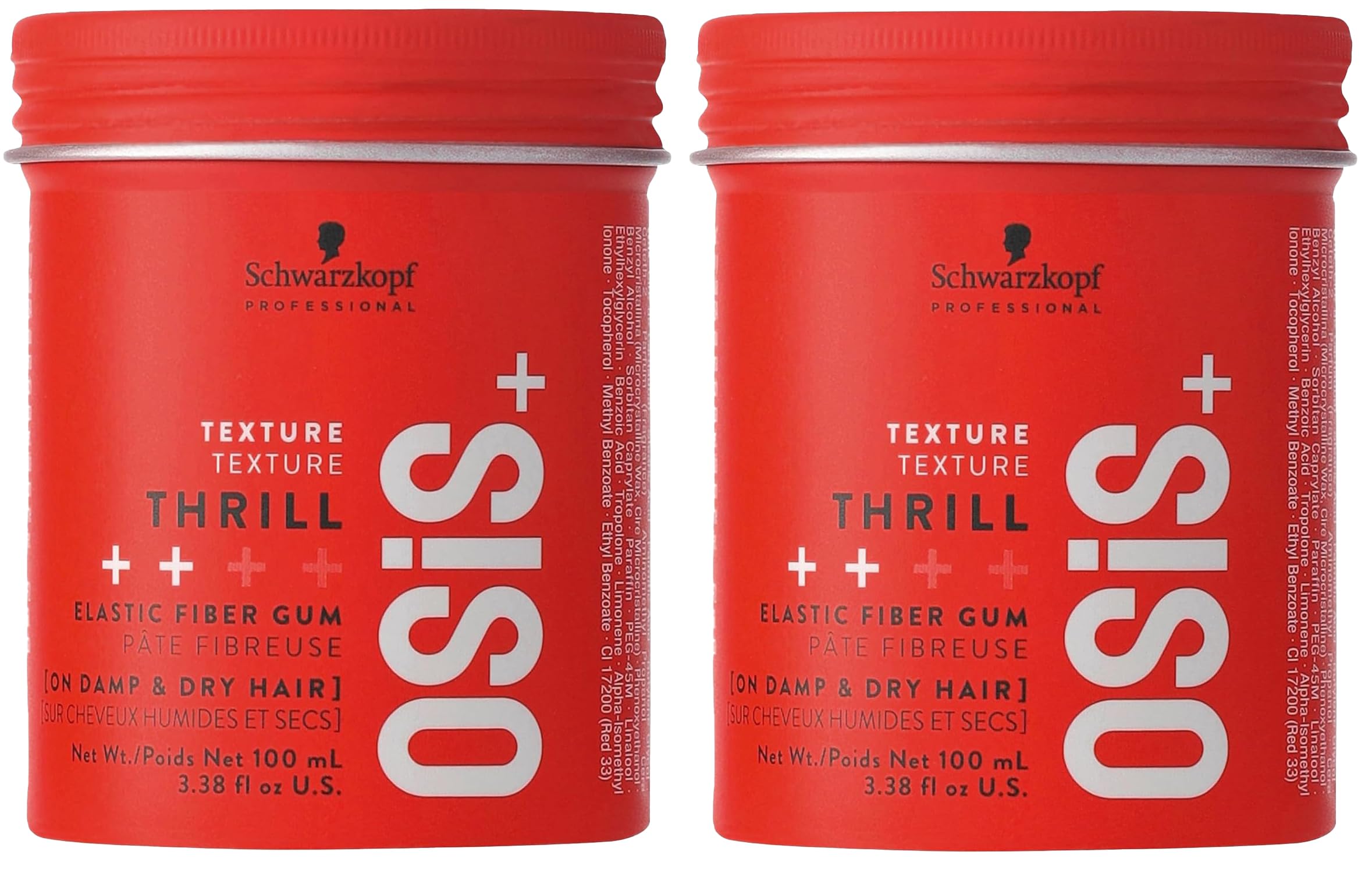 OSiS+ Thrill Fibre Gum bottle with medium hold for flexible texture.