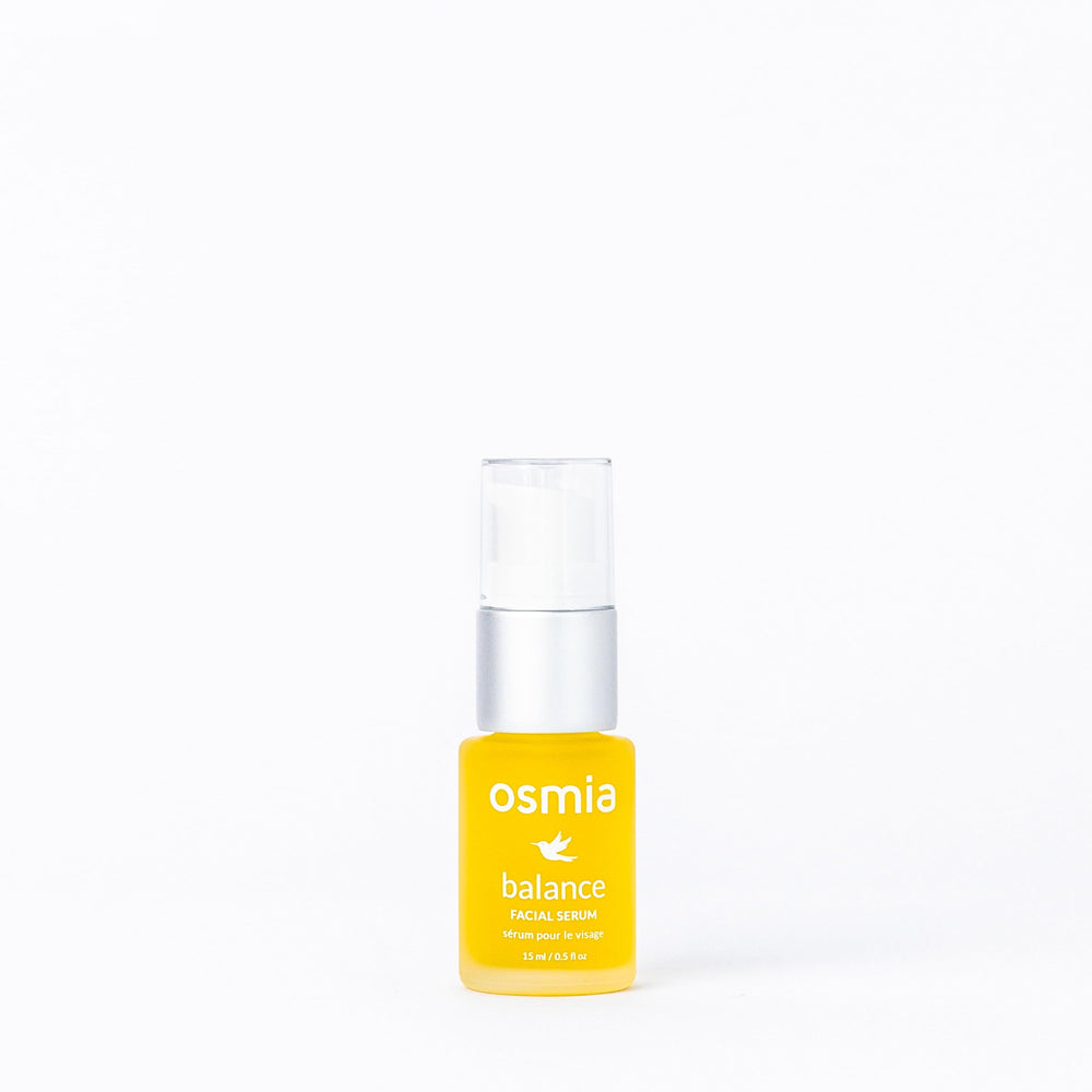 Osmia serum dropper dispenses lightweight hydration for smooth, refreshed skin.
