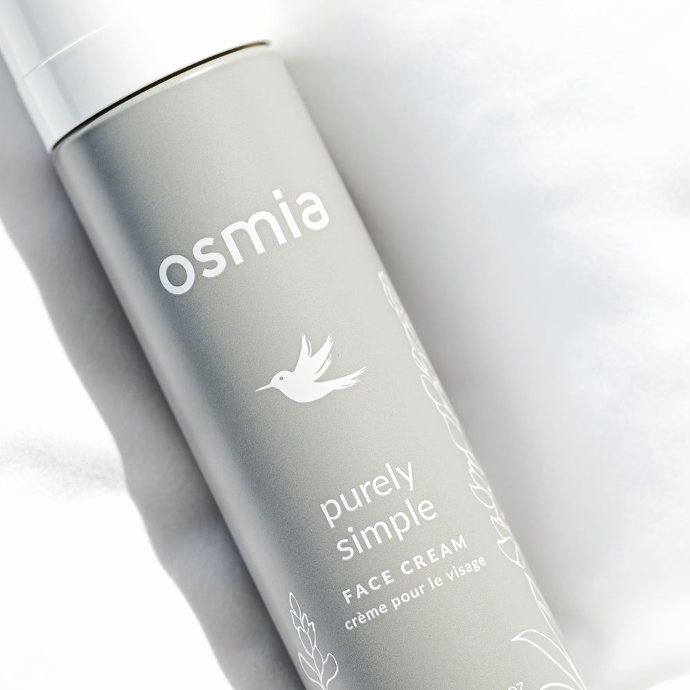 Osmia organic oil blend on skin visual suggesting nourishing hydration