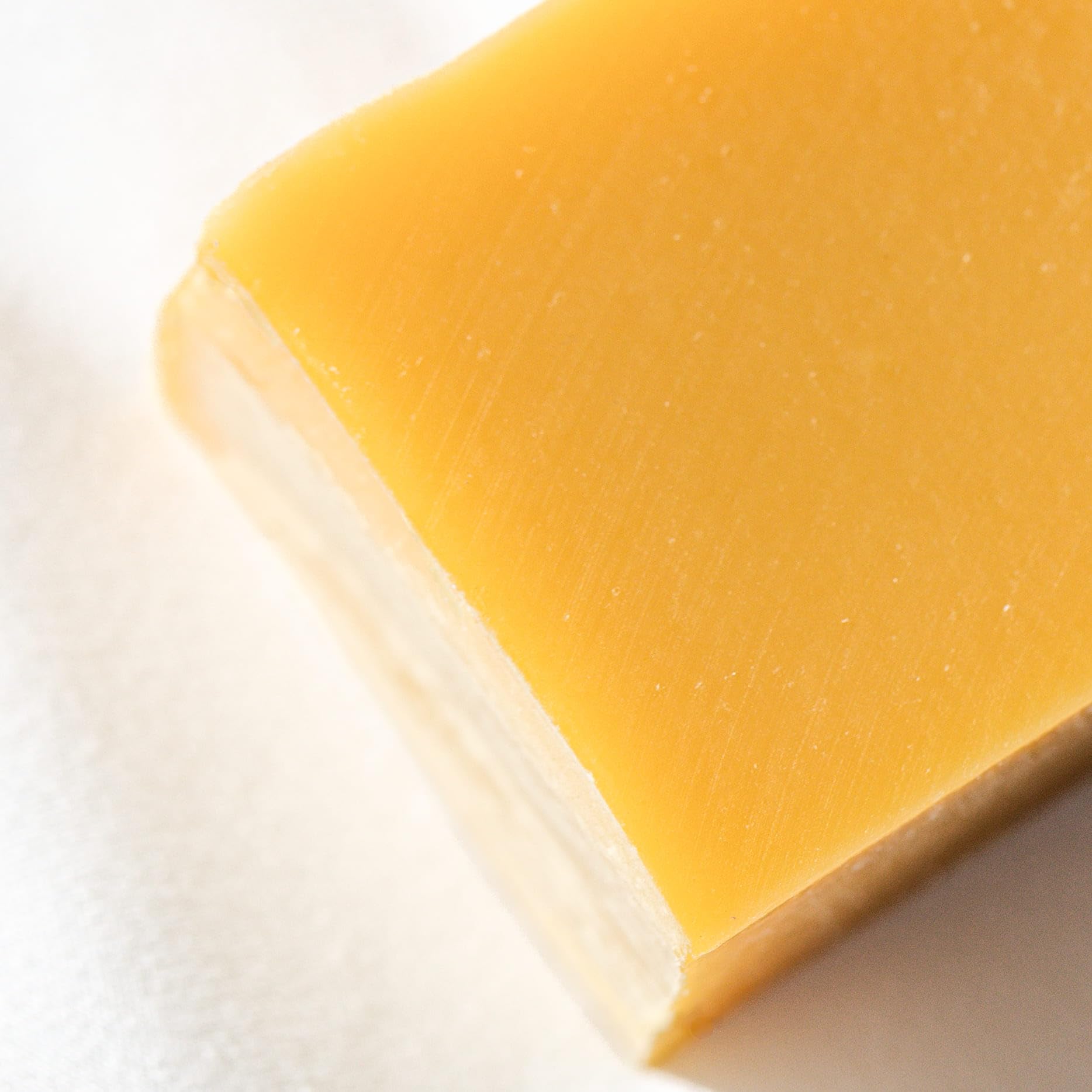 Osmia pumpkin soap bar lather close-up showing creamy texture