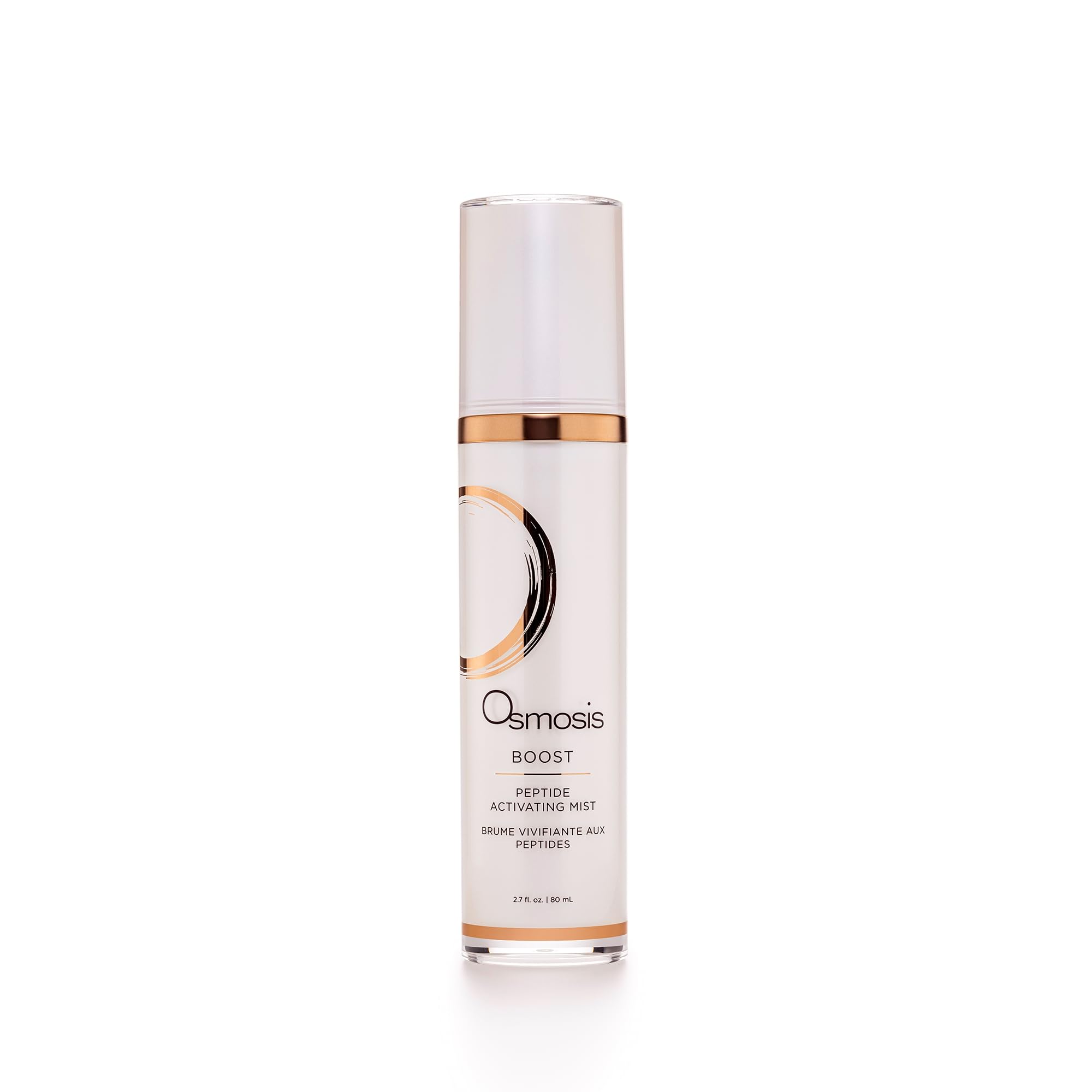 OSMOSIS Boost bottle-mist-application shows quick hydration for refreshed skin