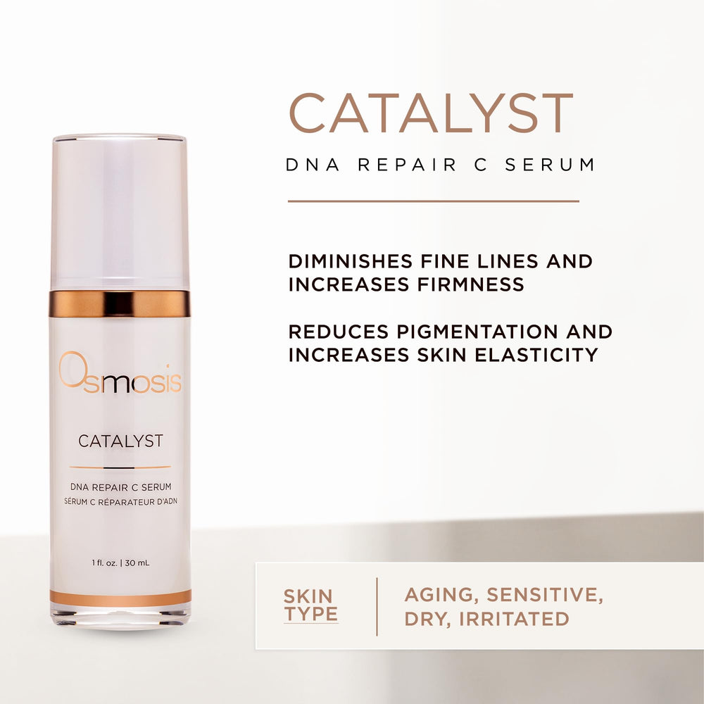 Texture swirl demonstrates a smooth, even application of Osmosis Catalyst DNA Repair C Serum