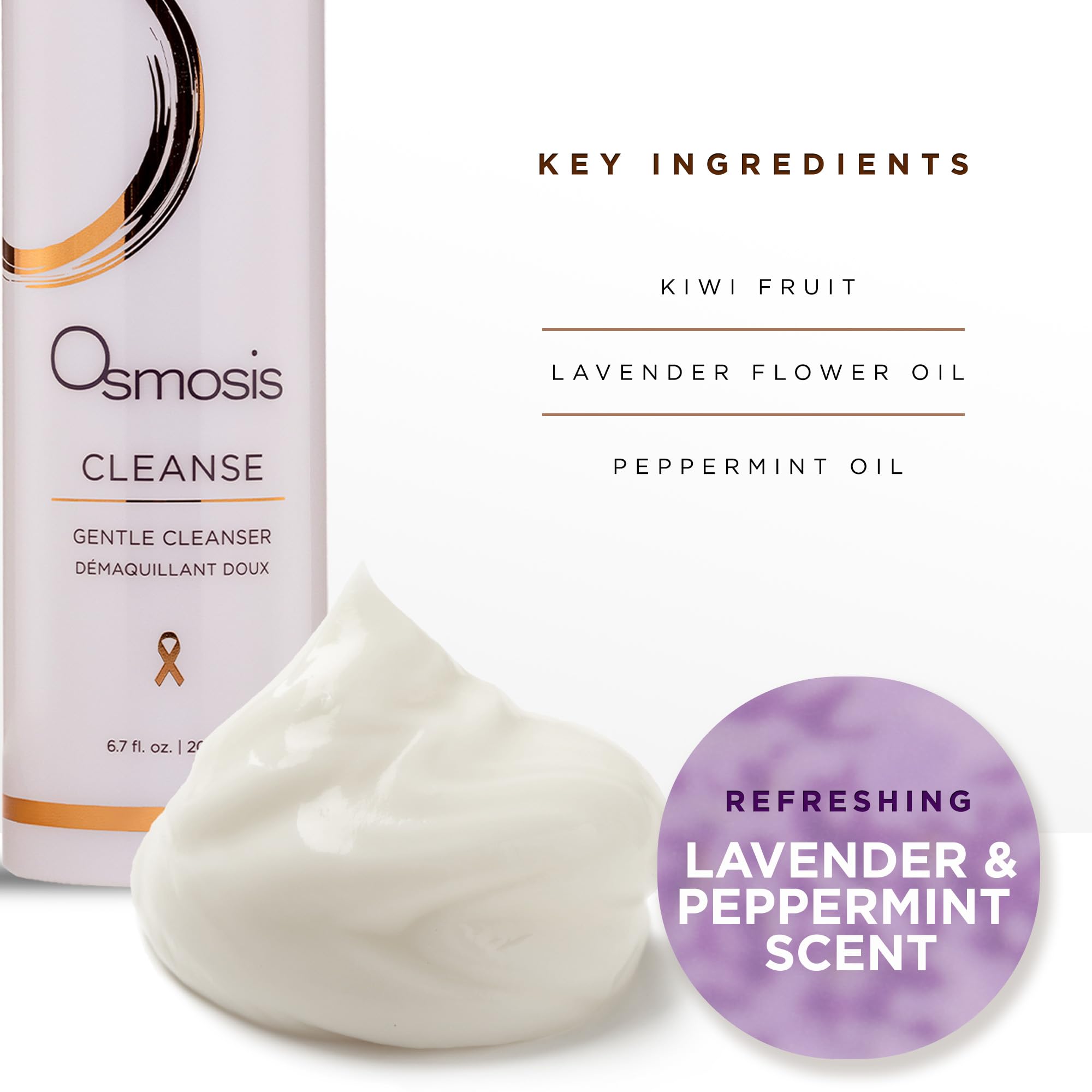 OSMOSIS CLEANSE copper gluconate ingredient highlight supports clean skin.