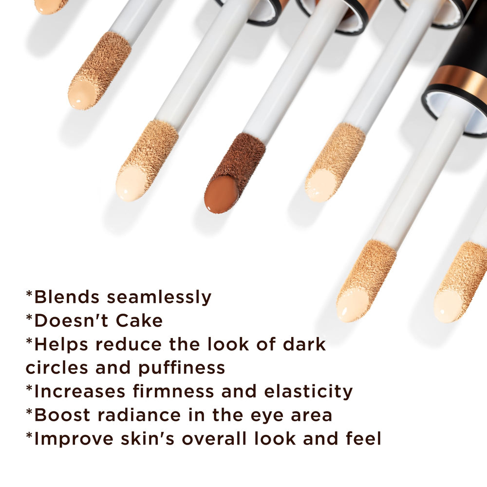 Osmosis Flawless Concealer under-eye application delivers lightweight coverage with a natural look.