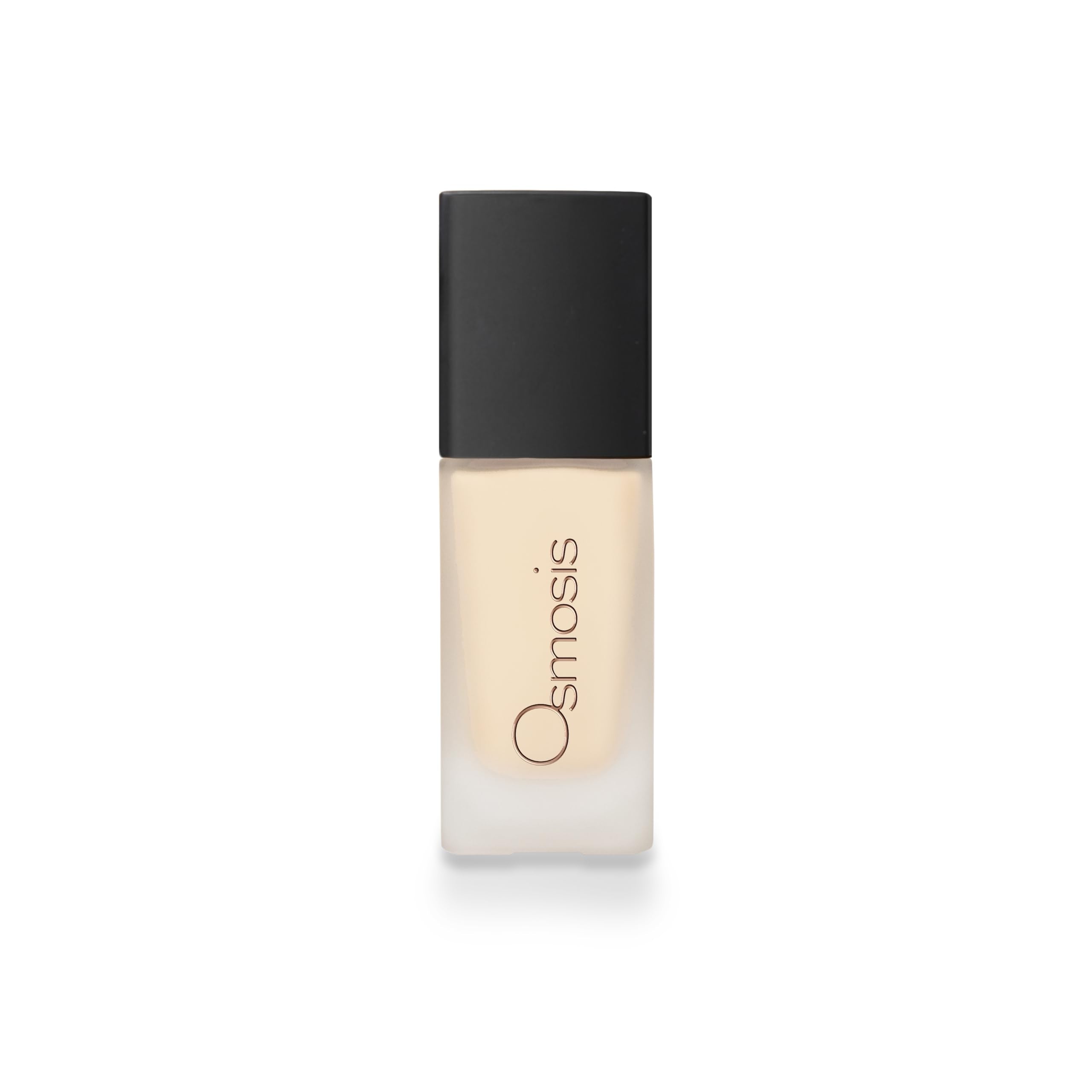 OSMOSIS Flawless Foundation bottle with pump for easy, even application.