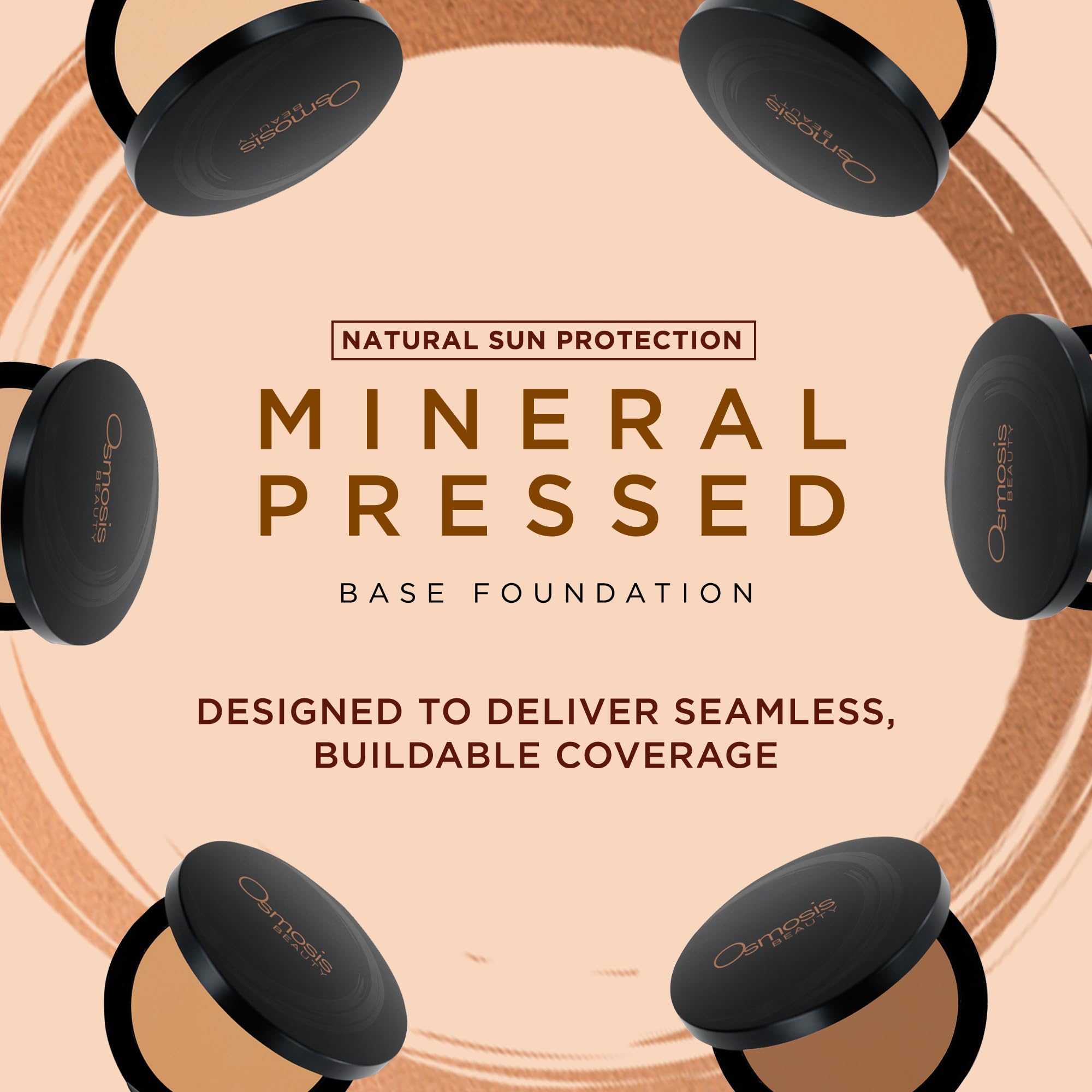 OSMOSIS Natural Medium shade swatch on skin shows even tone.