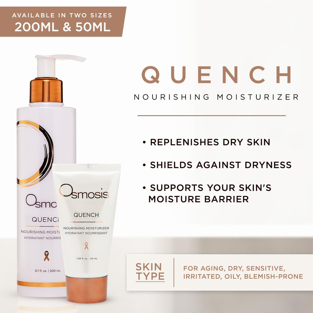 Close-up of jojoba oil in OSMOSIS Quench formula for nourishing skin.