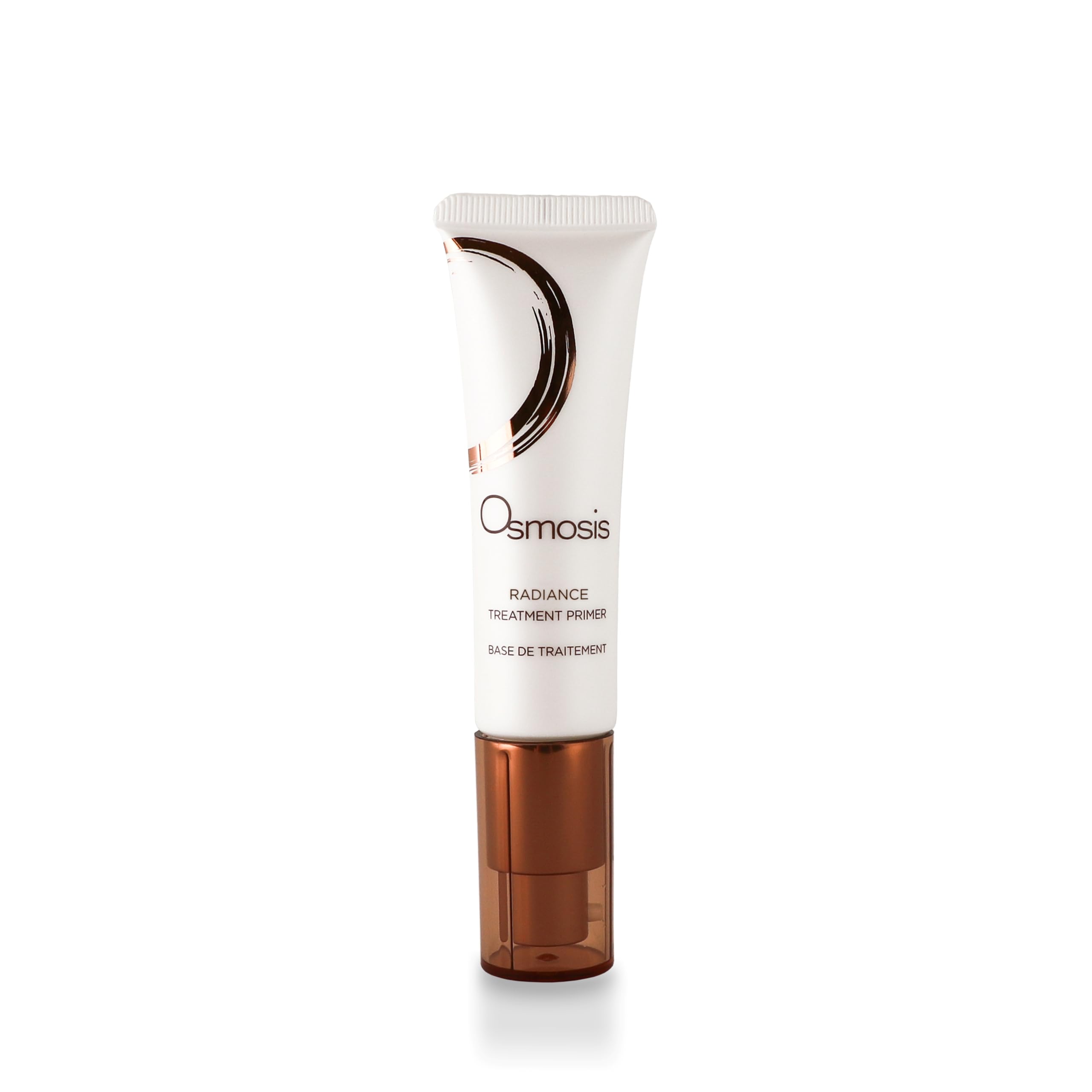 OSMOSIS Radiance Primer bottle close-up with glow-boosting formula