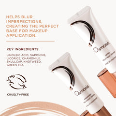 OSMOSIS Radiance Primer on face for even makeup application