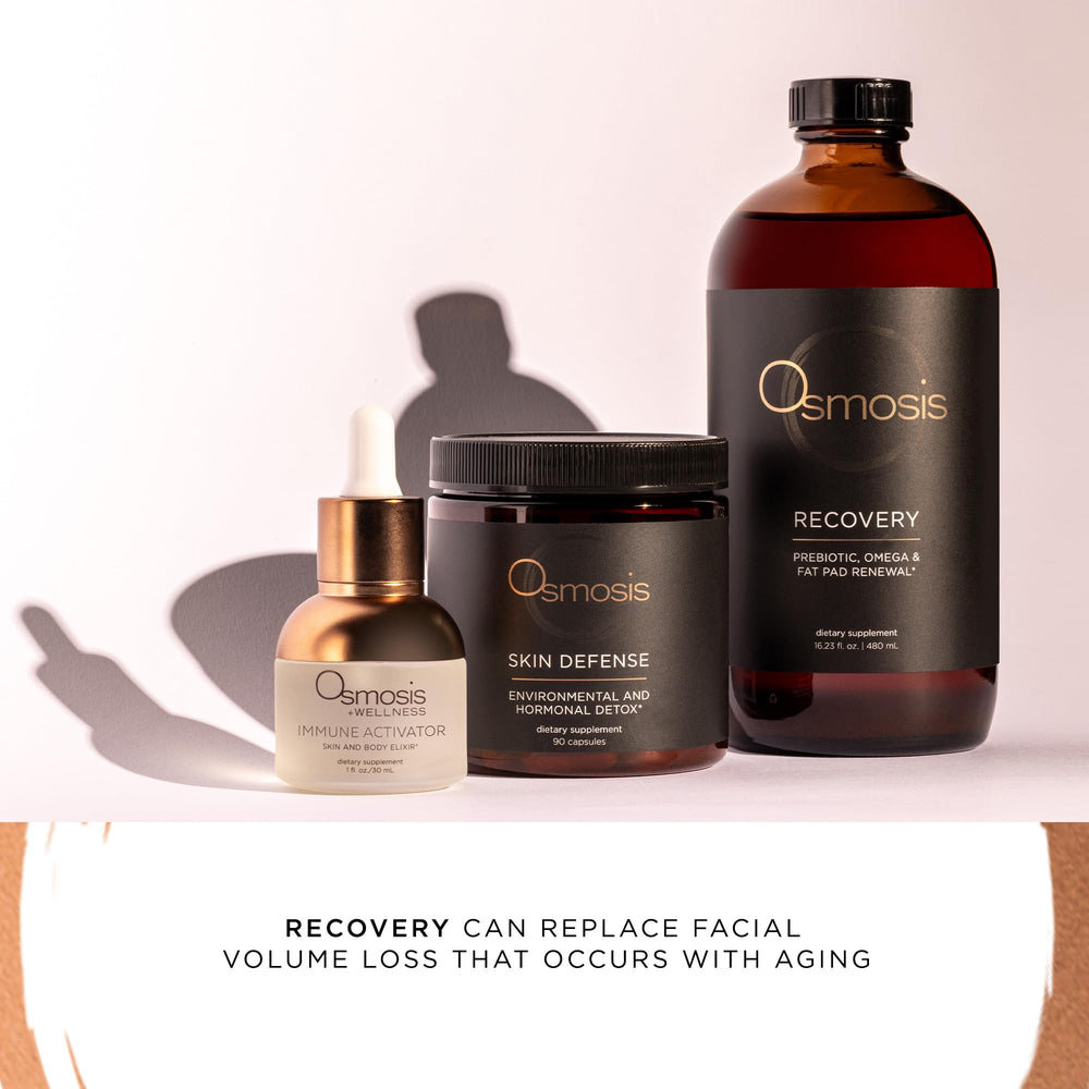 OSMOSIS Recovery Supplement sea buckthorn oil detail for nourishment benefits