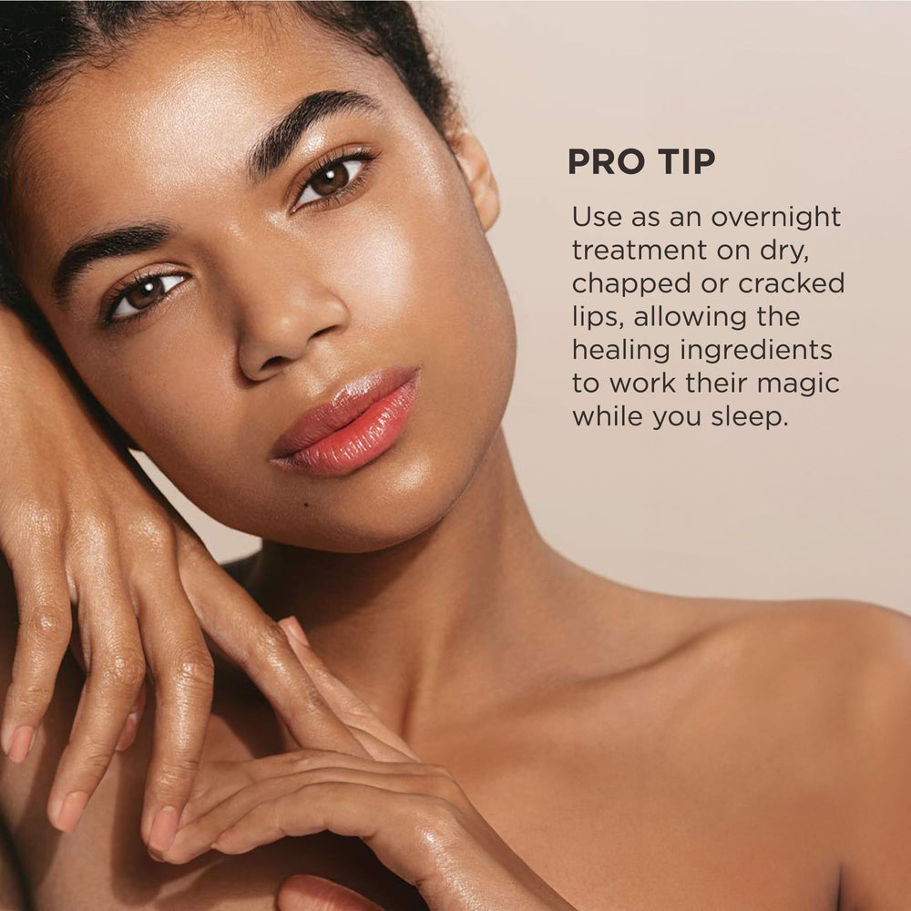 OSMOSIS Repair Lip Therapy applying gloss demonstrates gentle, moisturizing color.