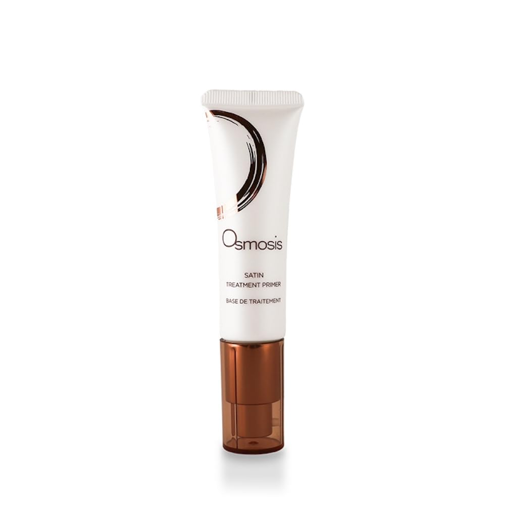 OSMOSIS Satin Primer tube close-up for a smooth base and shine-free look.