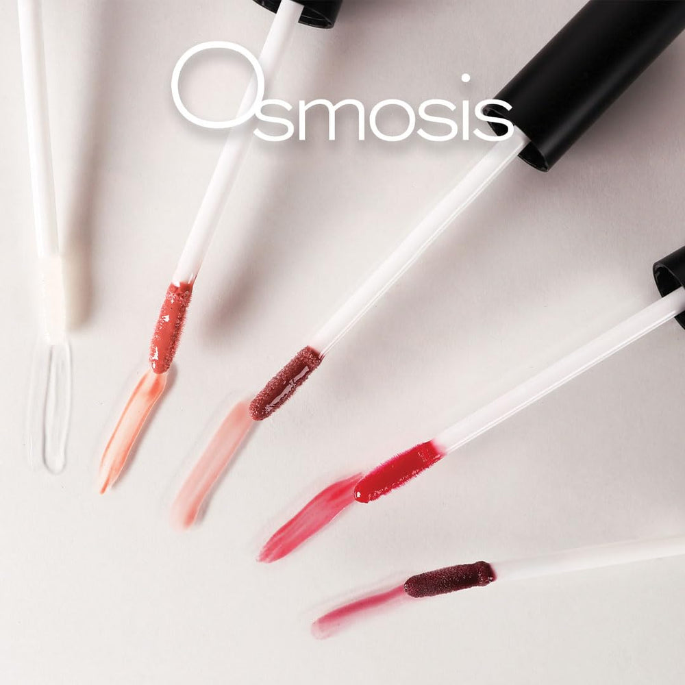 Osmosis Superfood Lip Oil hydration glow on lips after application