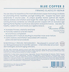 Osmotics Blue Copper 5 peptides close up emphasizes active ingredients for smoother texture