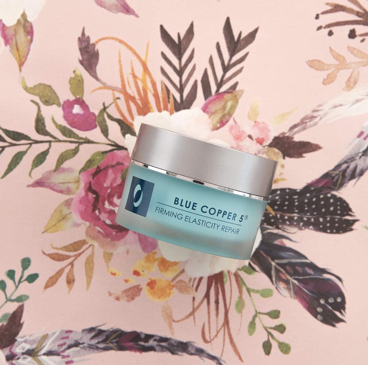 Osmotics Blue Copper 5 texture closeup shows light gel-cream consistency.