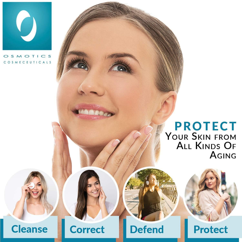 Close-up of Osmotics Blue Copper 5 Prime Face Cream showing premium formula.