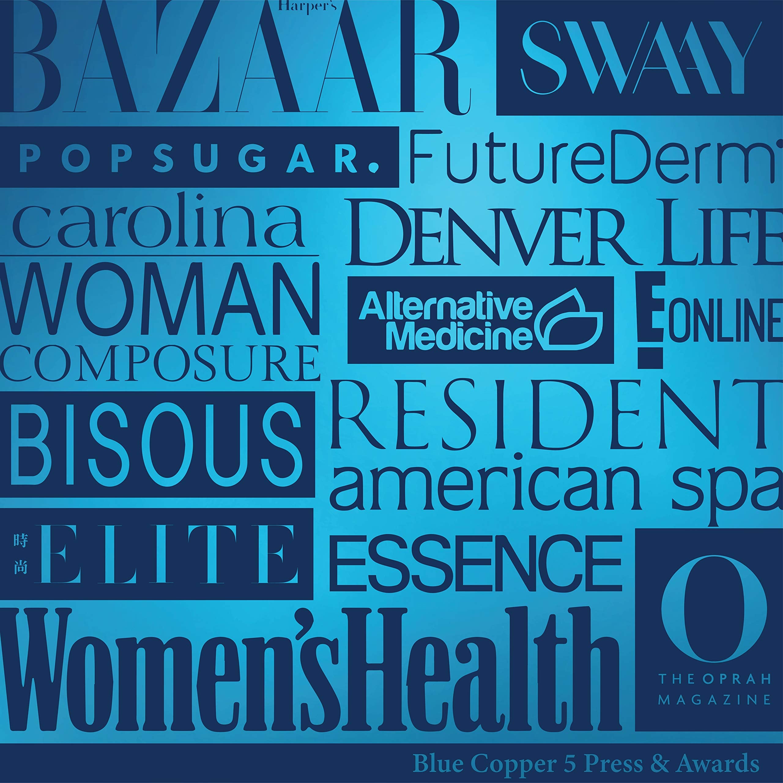 Osmotics Blue Copper 5 Prime ingredients infographic highlights copper peptide technology