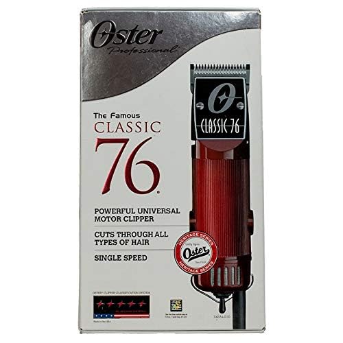 Oster eight-piece guide combs set for versatile length adjustments.