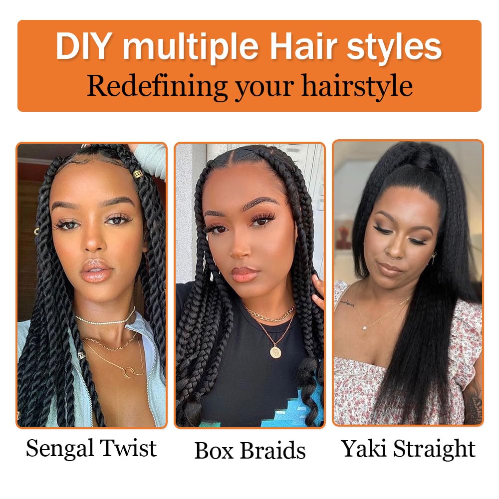 Osuntress hot-water dip ready braiding hair for quick sealing