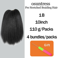 Osuntress natural black 1B close-up shows soft texture for smooth braids