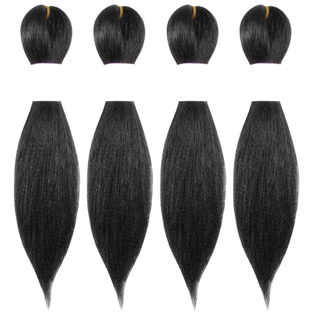 Osuntress prestretched braiding hair 10 inch 4-pack ready for knotless braids