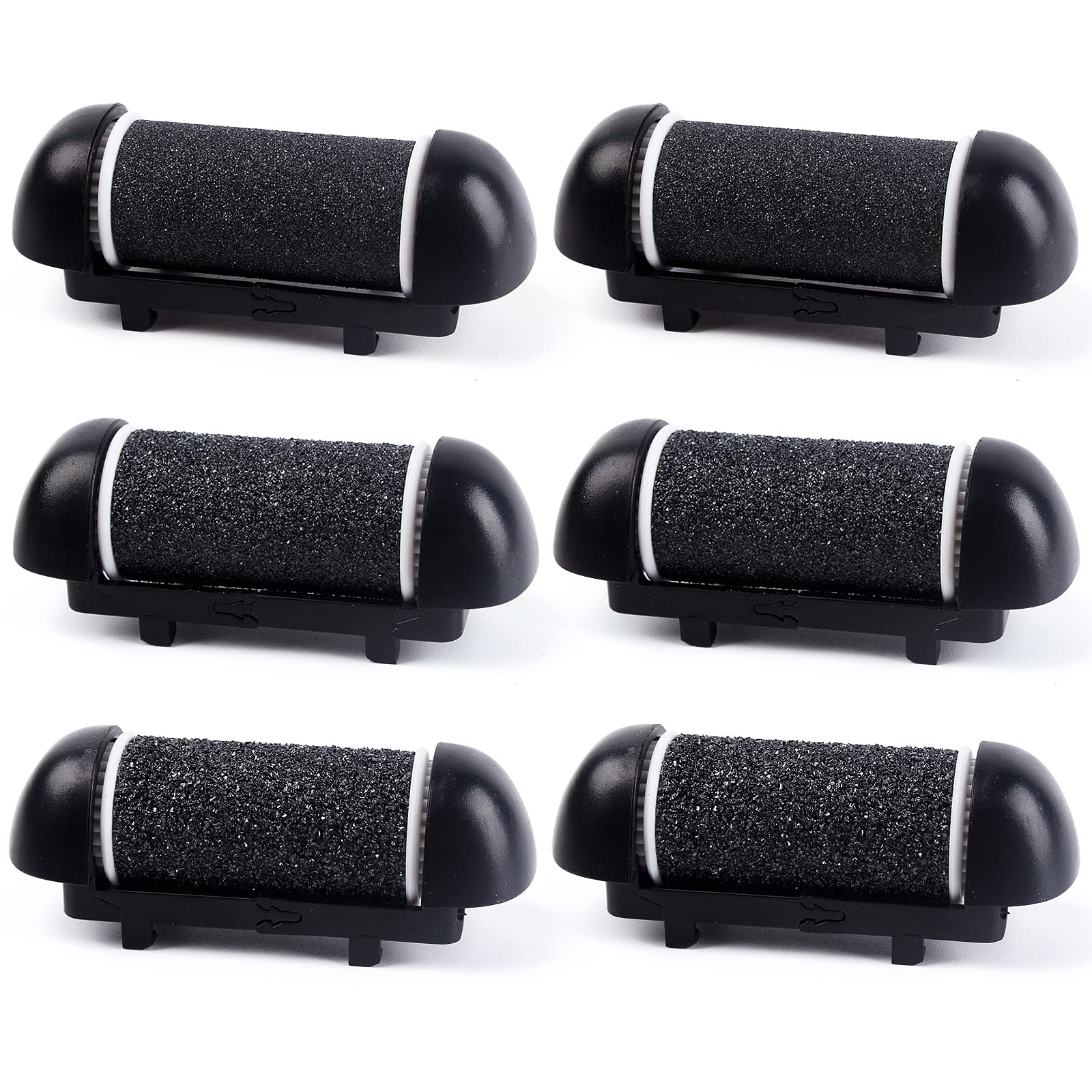 OTAZWA 6-pack extra coarse roller heads for fast callus removal.