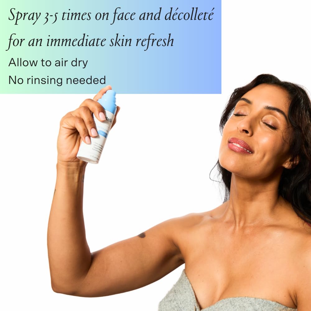 Otella Detox and Soothe Face Mist tucked in a bag for on the go skin care