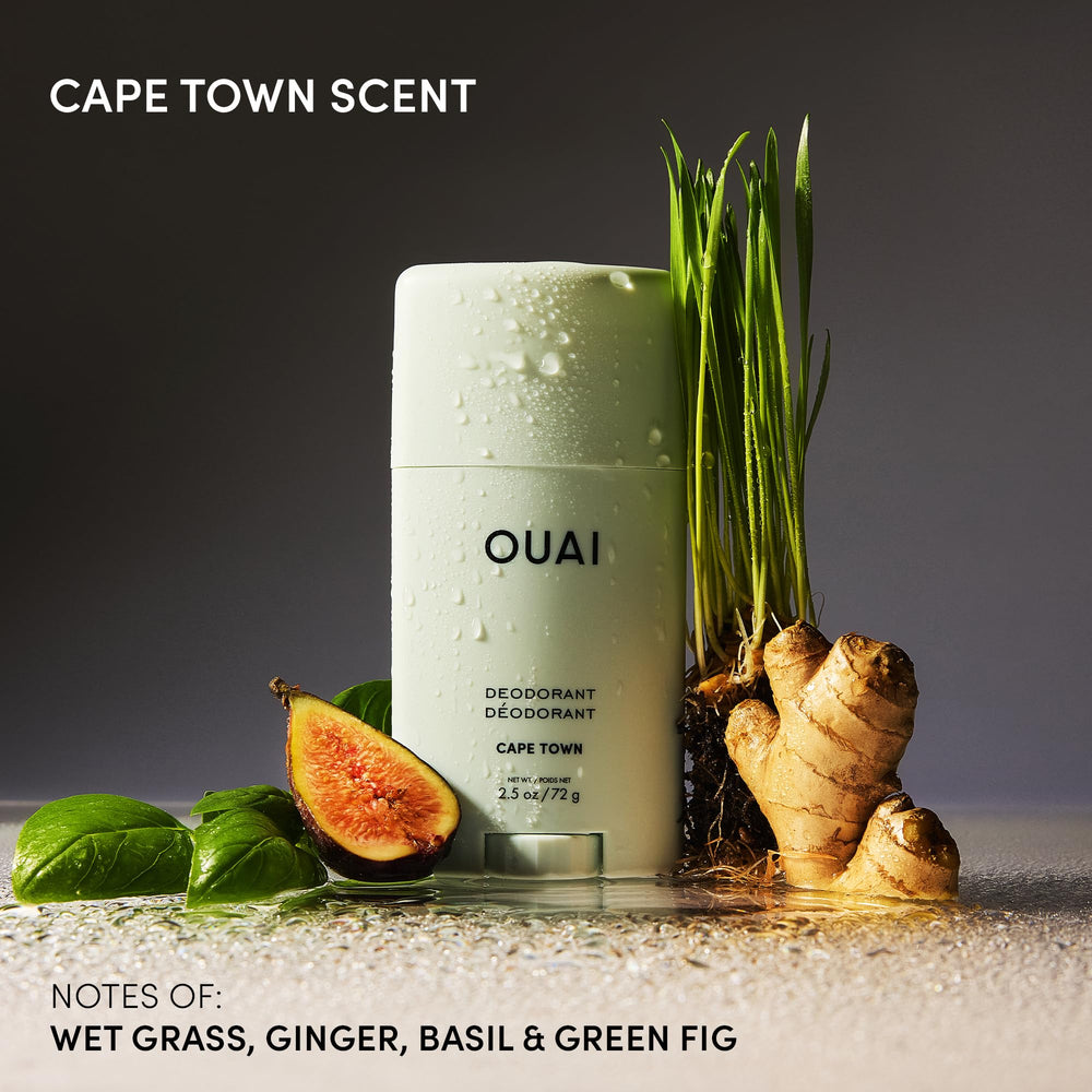OUAI Cape Town scent swiped on skin for invisible protection all day.