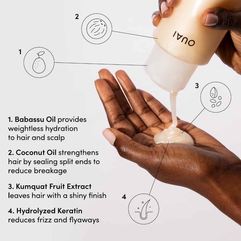 OUAI Medium Shampoo set packaging shown for easy travel routines