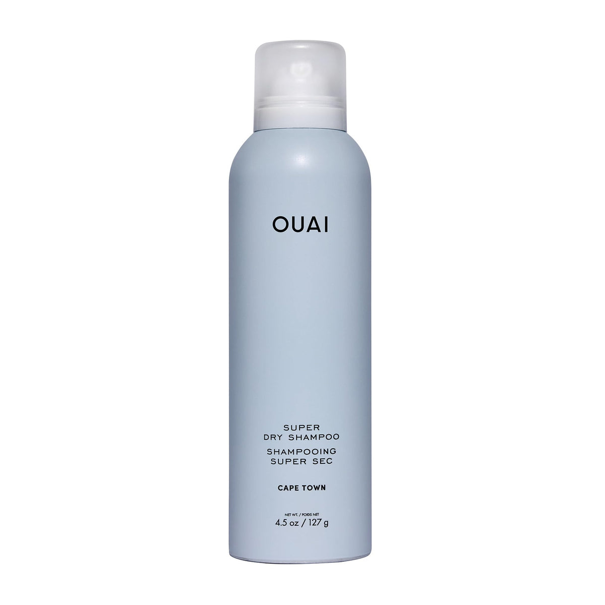 OUAI Super Dry Shampoo bottle with Cape Town scent for quick refresh