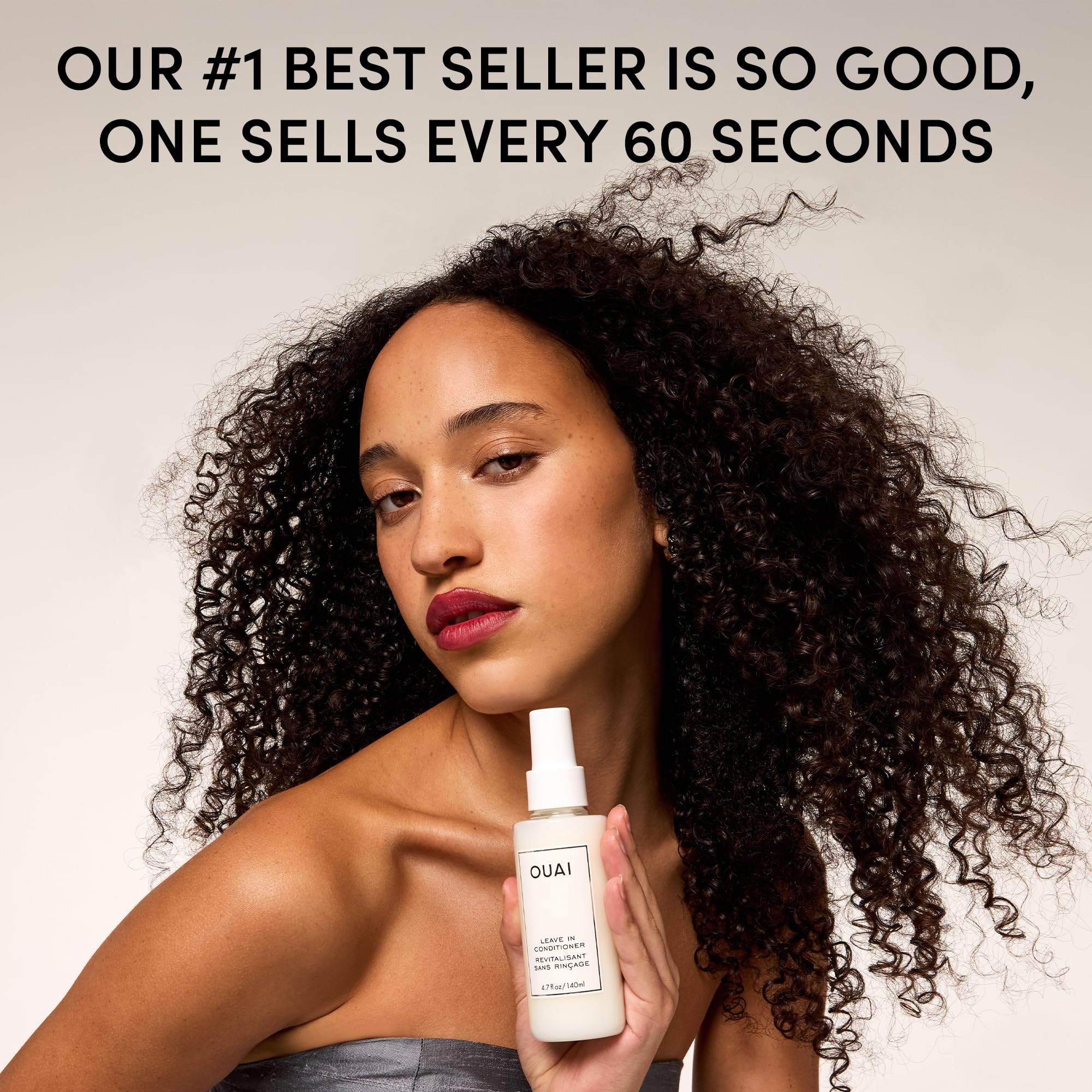 OUAI Complete set display emphasizes premium hair care essentials.