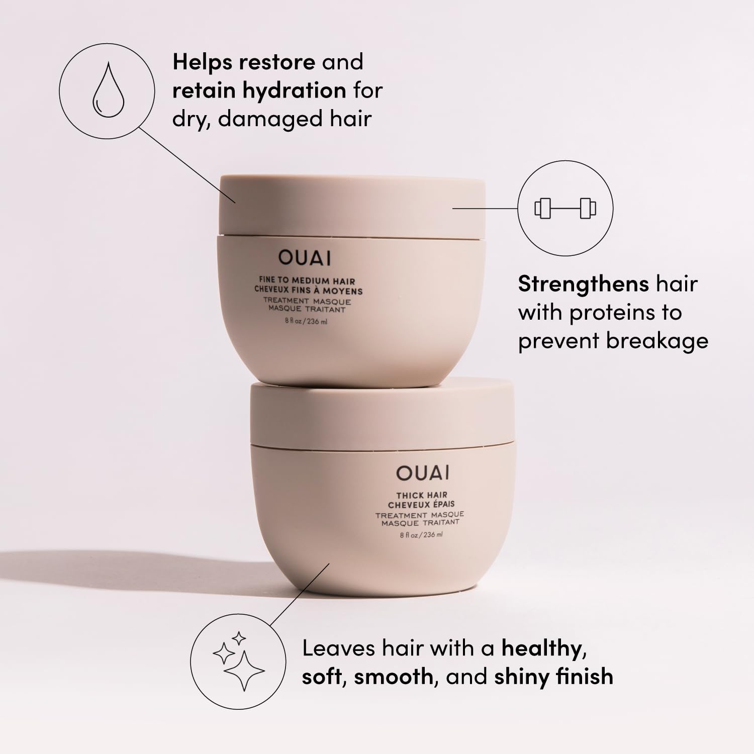OUAI Rose scent detail adds spa-like feel during exfoliation.