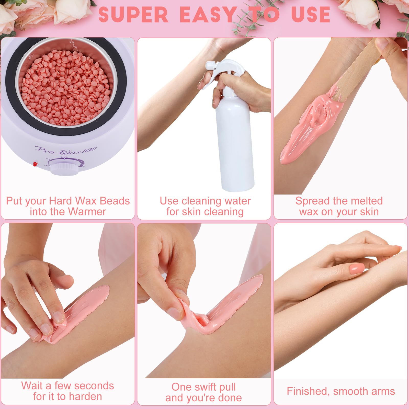 OudaHeat stripless wax application for precise Brazilian and bikini shaping