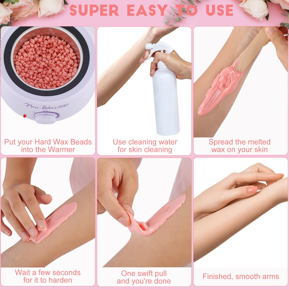 OudaHeat stripless wax application for precise Brazilian and bikini shaping