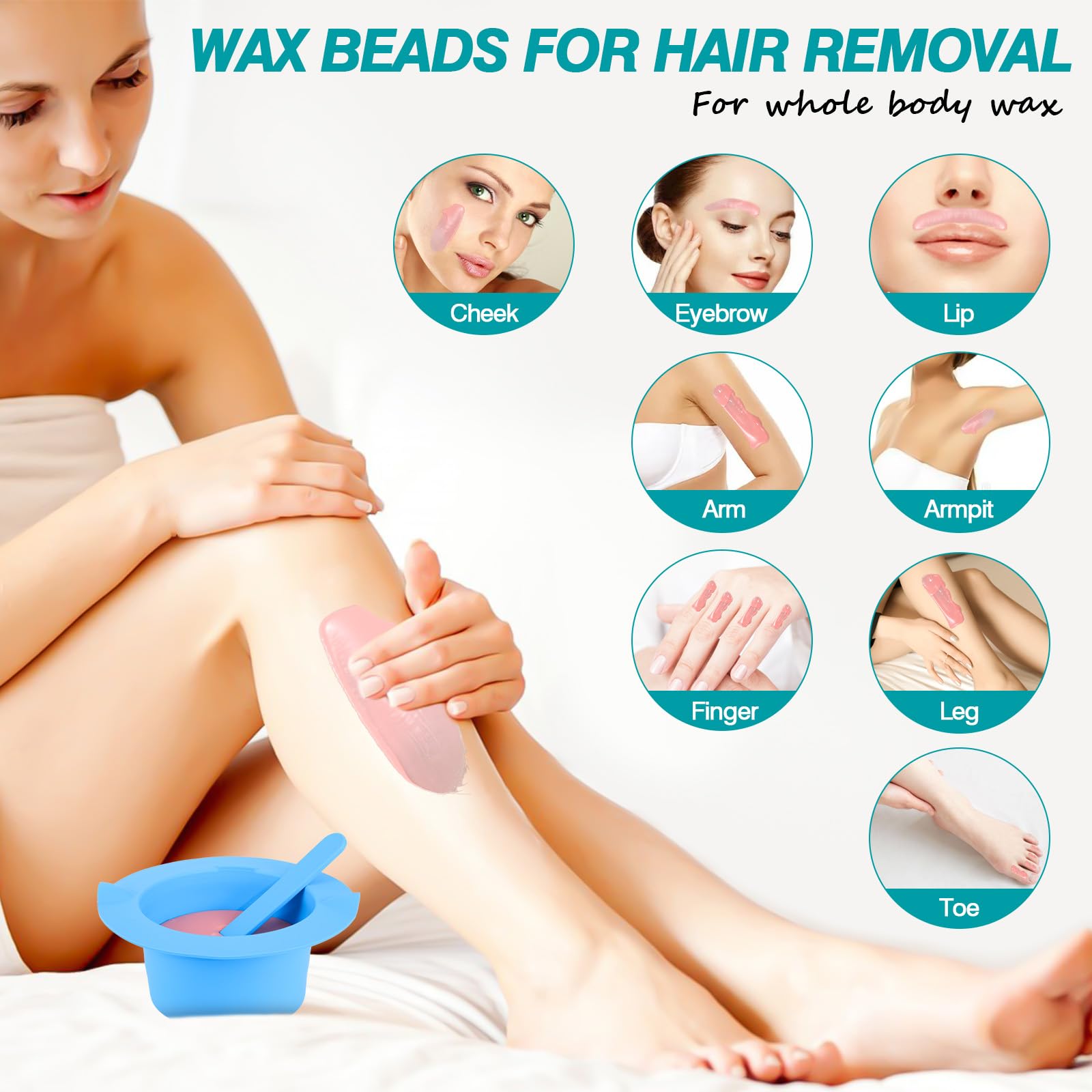 OudaHeat bikini-area waxing setup for sensitive skin comfort