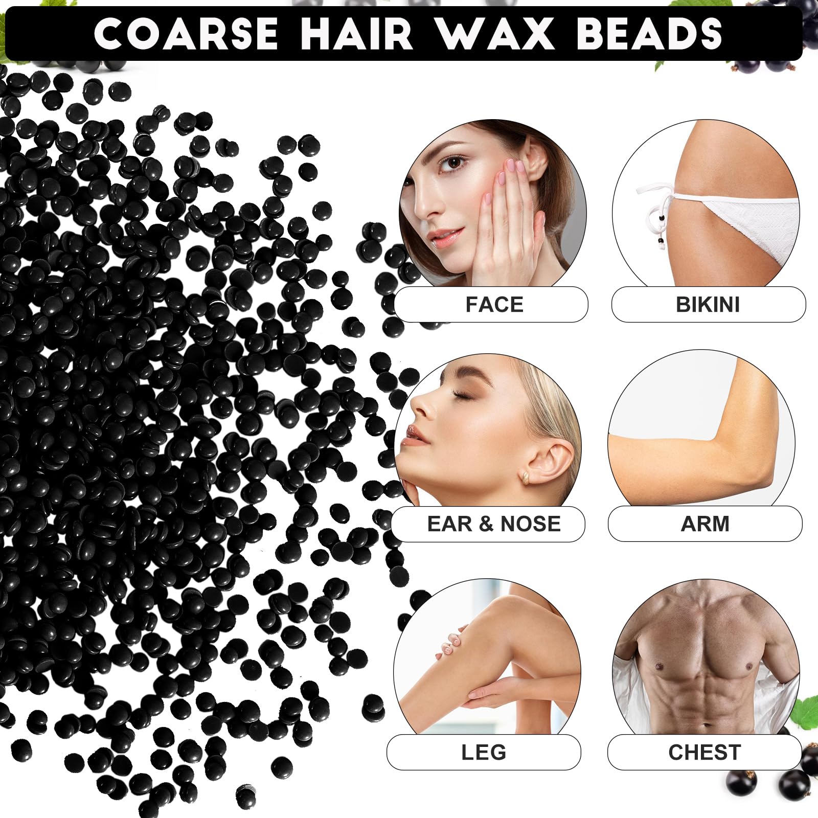 OudaHeat full-body waxing beads suitable for delicate areas and large-area treatments