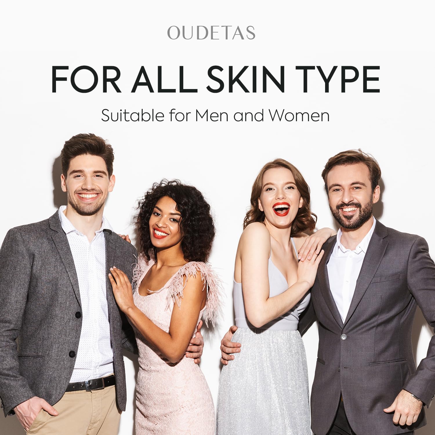 Oudetas Dark Spot Remover serum texture highlights fast-absorbing brightening action.