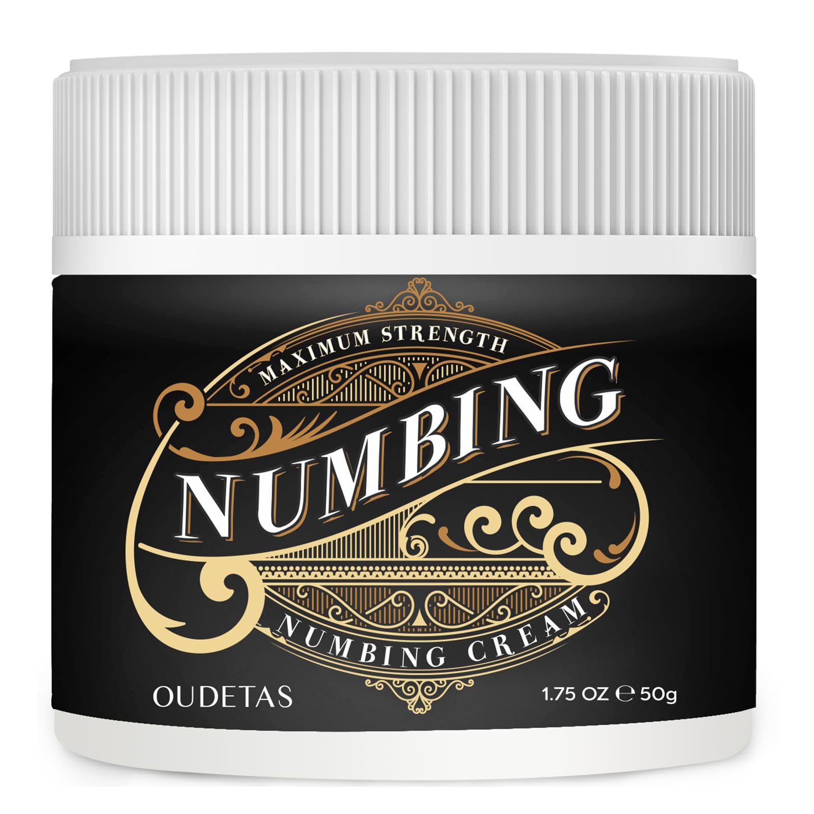 Oudetas Numbing Cream maximum-strength front view for fast, localized relief.