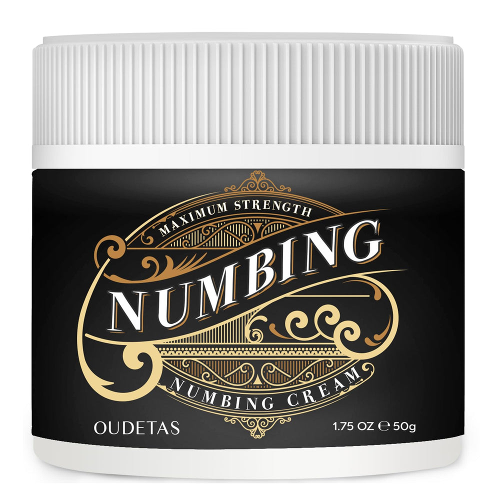 Oudetas Numbing Cream maximum-strength front view for fast, localized relief.