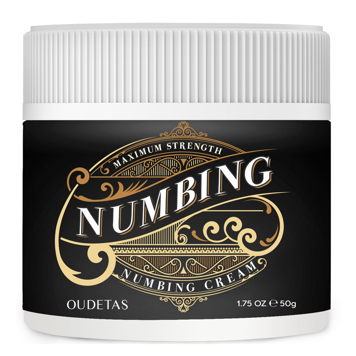Oudetas Numbing Cream maximum-strength front view for fast, localized relief.