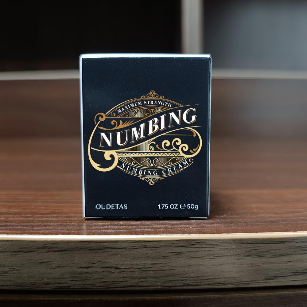 Oudetas Numbing Cream travel-size tube ready for on-the-go use.