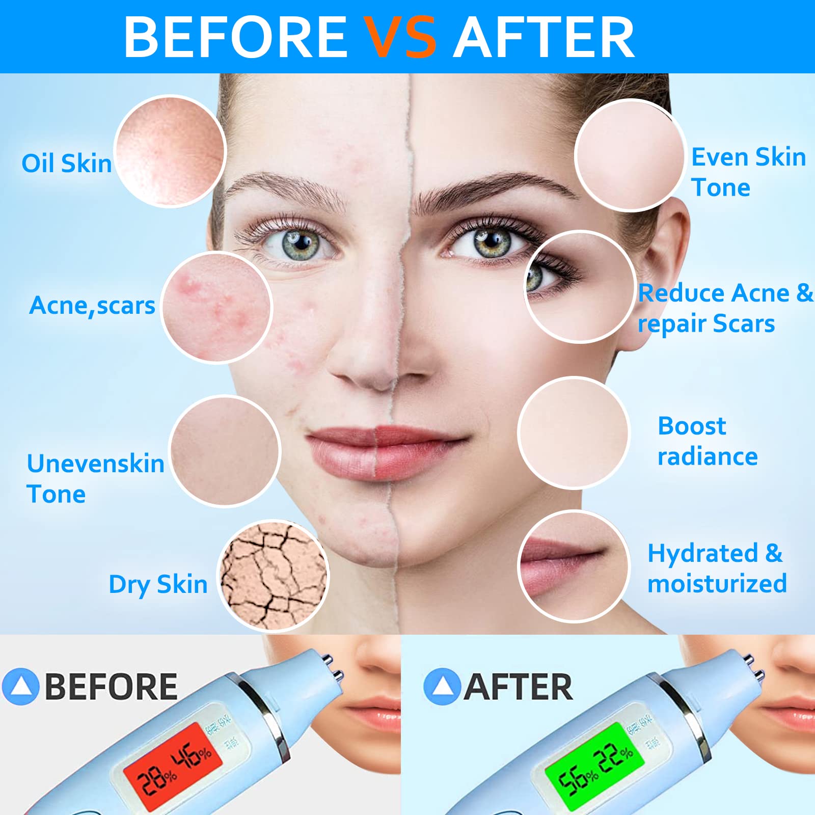 Ouhans finished jelly mask result with soft, dewy skin