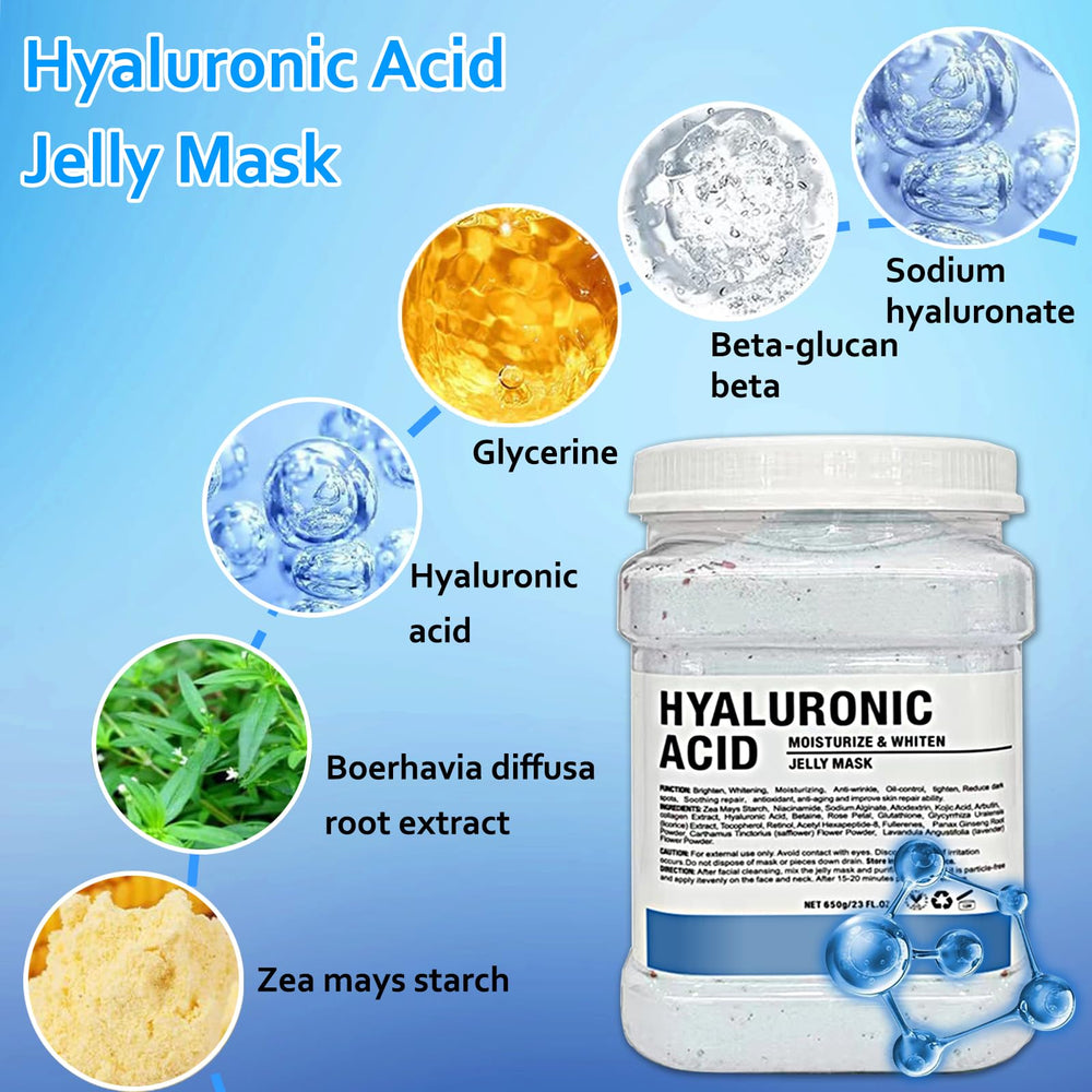 Ouhans hyaluronic ingredients list highlighting hydration benefits