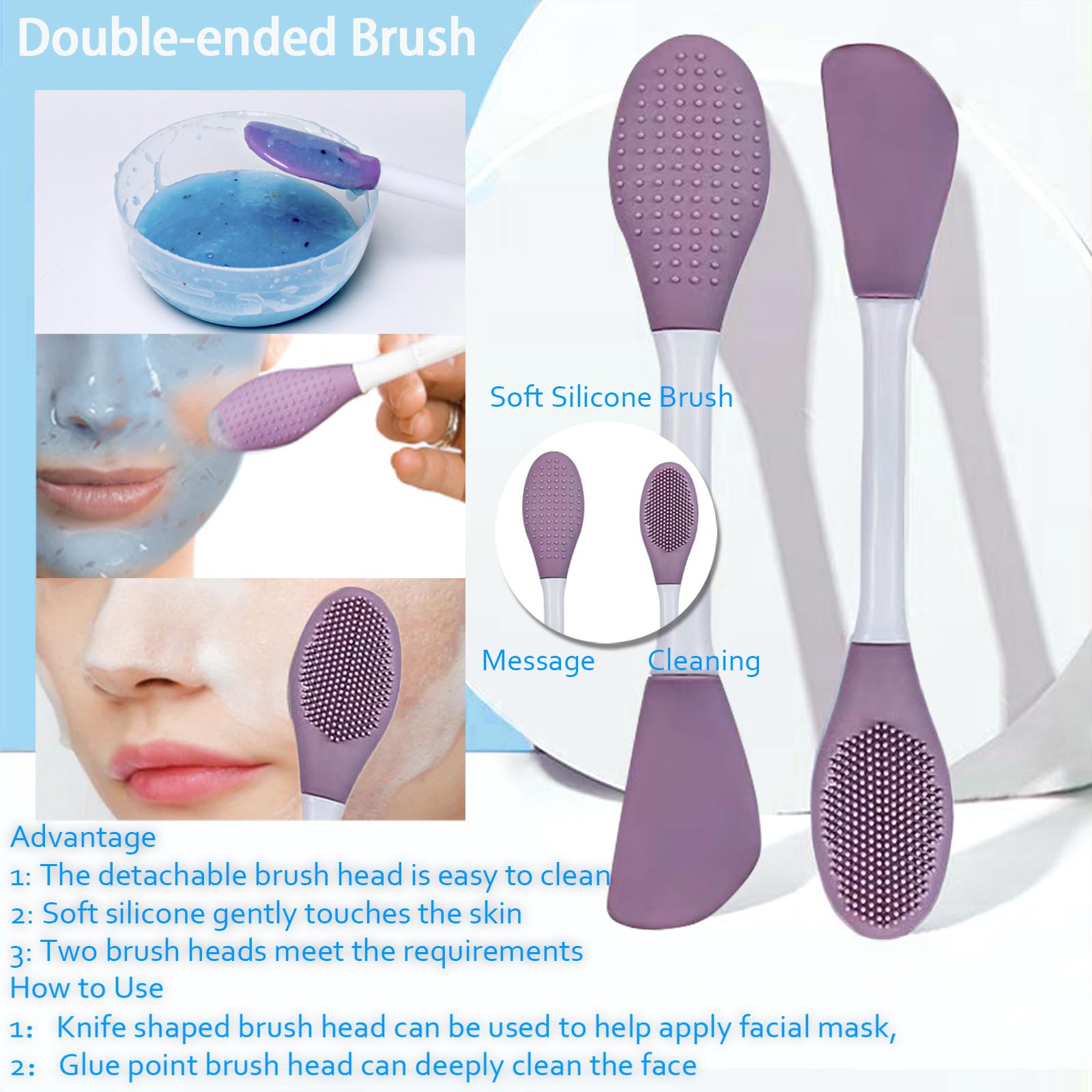 Ouhans jelly mask application brush for precise spreading